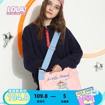 LOLA DESIGN BRIEF SINGLE SHOULDER CANVAS SKEW SATCHEL Japan-ROK single shoulder bag covered female large capacity Trans-pack woman