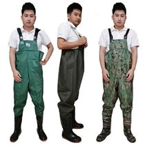 Water leather pants water shoes half-body clothes rain pants wear-resistant reservoir water fork fishing water pants super light fishing