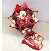 New Years Day handmade red envelope lantern parent-child portable lamp making childrens DIY Mid-Autumn lantern material bag