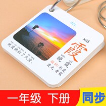 The first-grade language the first volume the second volume the human education version the synchronization of a full set of audio-visual literacy cards
