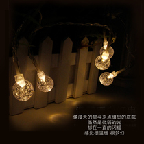 led stars flashing lights all over the Sky star curtains bedroom romantic room layout decoration Net Red Girl heart color lights string lights