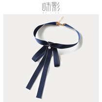 Bow bow tie female pearl design style college style fabric collar flower stewardess professional formal student butterfly bow tie