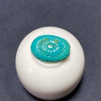 Natural turquoise high porcelain blue jade Lezi back Cloud accessories