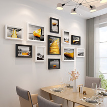 Photo wall decoration hanging wall solid wood 5 inch 7 inch picture frame washing photos into photo frame photo frame combination image frame