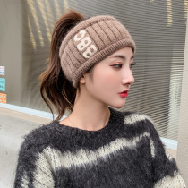 Rosex Tangk Hat Women's Autumn and Winter Wool Hat Knitted Hat Korean Tide Sports Turtleneck Empty Possil Hat