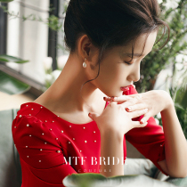 Full Tingfang (Yaoguang) 2021 New pearl earrings female earrings cheongsam retro pearl earrings