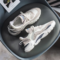 Summer dad shoes mens mesh breathable retro trend running height increased 2021 new soft-soled casual sports shoes