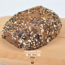 Brother Shen rye grains oil-free sucrose-free fat-card low fitness coarse fiber coarse grains meal replacement package breakfast bread