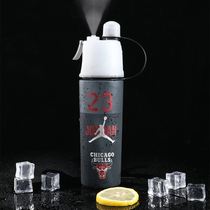Anti-fall outdoor spray water Cup Basketball Mens cartoon star multi-function Sports creative cooling student military training