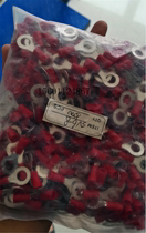 RV round pre-insulated terminal cold pressed copper nose O-shaped terminal wire nose round lug 6-8 500