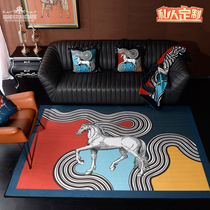 New# American classic light luxury horse tea table living room cloakroom bedside Model Room non-slip floor mat carpet can be customized