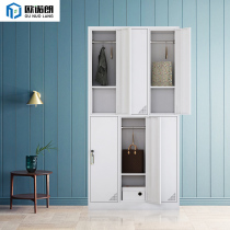 Six locker factory staff dormitory 6 doors with lock iron storage shoe bathroom 9 doors of locker