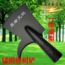 All-manganese steel Garden tree repair shovel Double-edged sword Agricultural high-altitude hook sickle Forestry fruit tree branch cutting and splitting tool
