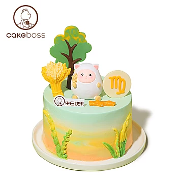 CAKEBOSS处女座星座乳酪芝士生日蛋糕[15元优惠券]-寻折猪