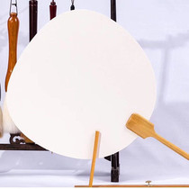 Group fan blank long handle fan painting hand-painted Palace fan ancient style Chinese painting fan Chinese style classical rice paper fan