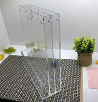 Acrylic A4 multi-grid paper slot Document information book single-page box Wall-mounted desktop stand card publicity display