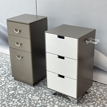 Net Red Hairdressers High-end Tool Cabinet Stainless Steel Beauty Hair Cabinet Hair Salon Special Storage Drawer Tool Push-pull Car