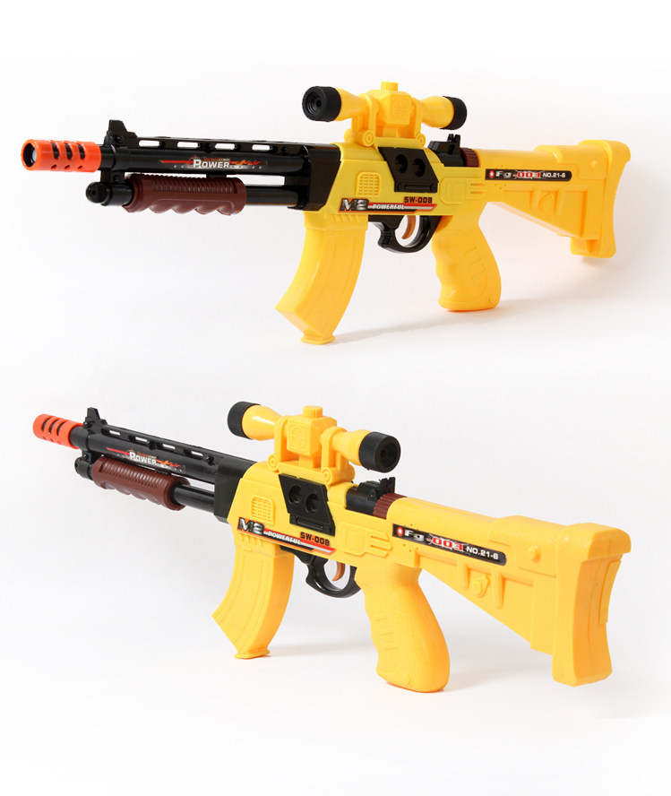 智业安全软弹玩具枪 男孩玩具礼物手枪 狙击枪可打3种子弹3岁以上_母