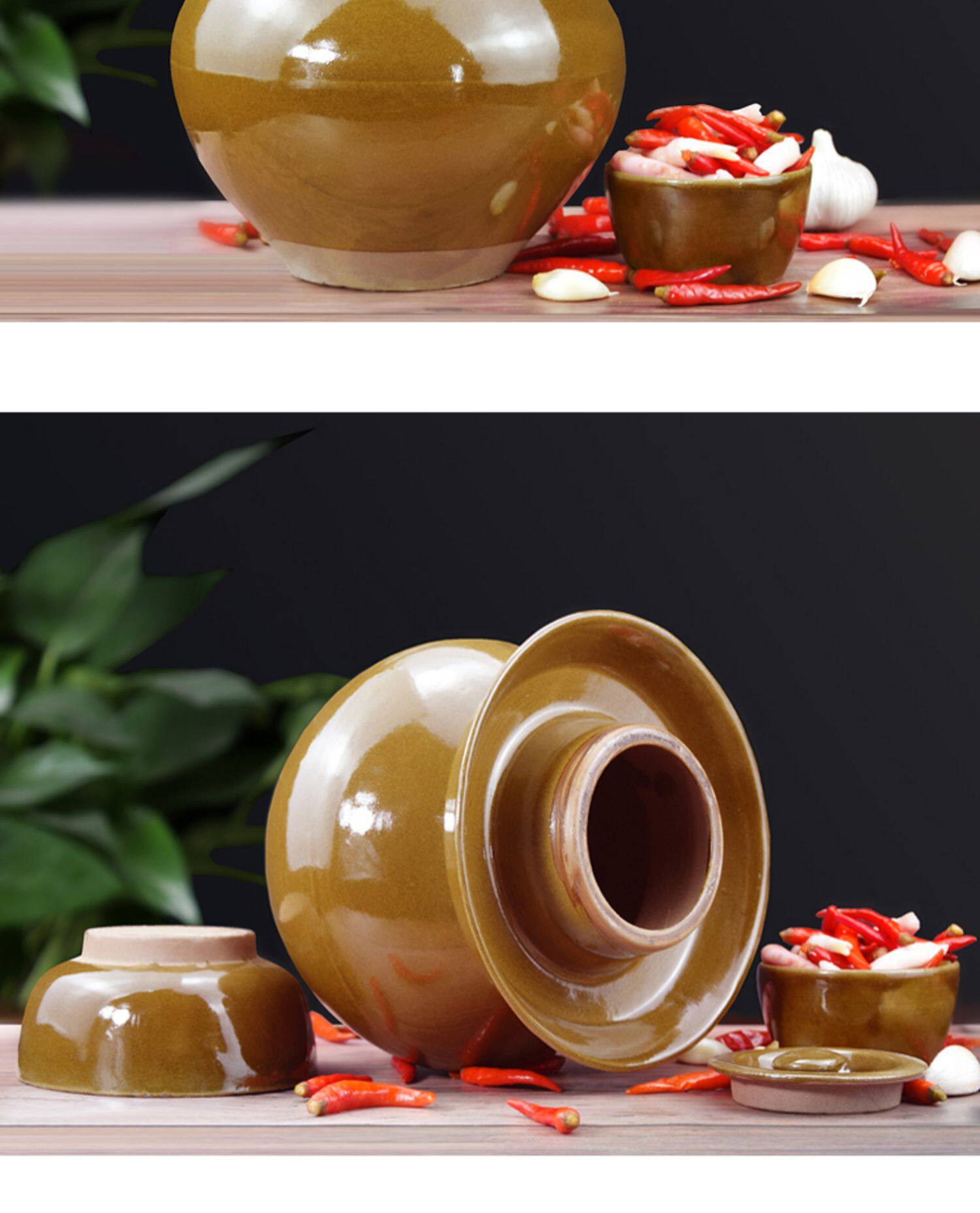 四川老式泡菜坛子土陶加厚酸菜腌菜坛子家用小号水密封陶瓷咸菜罐