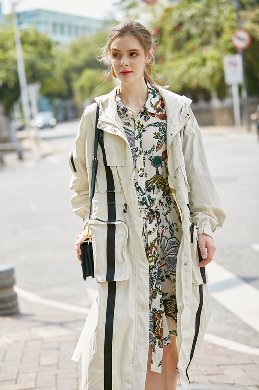 Áo khoác trench coat dành cho nữ của cửa hàng thiết kế độc lập, áo khoác phong cách đẹp trai, hàng đầu sản phẩm mới, áo khoác mùa xuân - Trench Coat