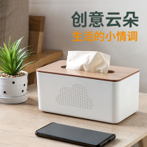 Light luxury living room creative desktop paper tissue box home simple multifunctional napkin paper towel storage box J