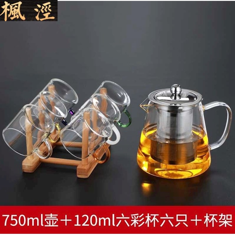 Home kit mini thickening tea service master cup cup glass teapot with the small tea cup kung fu tea cups