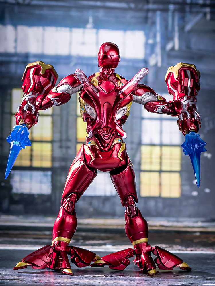 钢铁侠mk50手办模型玩具复联4人偶 纳米武器配件包豪华版