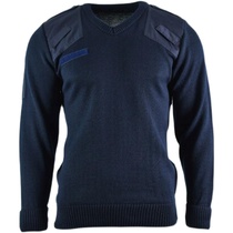 The British Army Brigade Branch Marine Blue V collar 80 % autumn and winter assault sweater knitted casual sweater