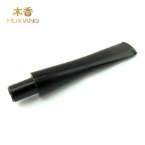 Pipe cigarette holder flue 9mm straight handle tip bucket handle straight pipe bite black acrylic straight bucket mouth