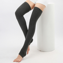 Lengthened guard legs male and female autumn winter cashmere kneecap thickened anti-slip warm long cylinder sock sleeve Old chill leg Leg Protector