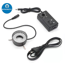 Electronic microscope led light source double thread inner diameter 28 42mm split adjustable brightness lamp single cylinder