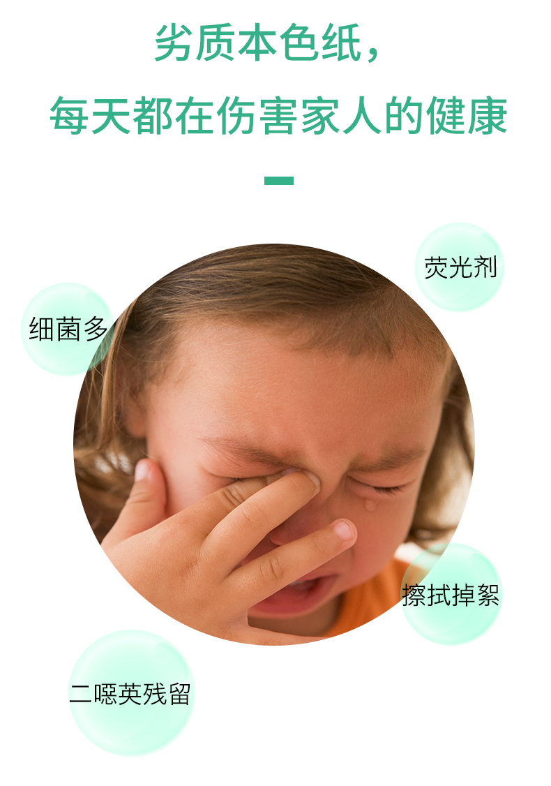 劣质本色纸,每天都在伤害家人的健康荧光剂细菌多探拭掉絮哌英残留-推好价 | 品质生活 精选好价