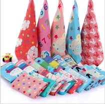 27*27 three-layer cotton gauze towel for children's face washing square jacquard baby small square towel saliva towel