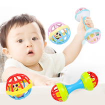 Soothing rattle baby puzzle early education toys baby hand-held ball 0-1 year old newborn can bite soft glue 6-12 months