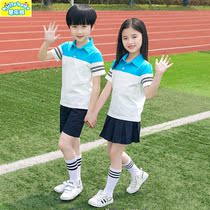 Kindergarten Garden Uniform Summer Clothing Short Sleeve Suit Inlen College Wind Kids School Uniforms Graduation Photos Elementary School Uniforms Summer