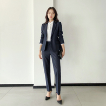 Temperament interview suit female one button short temperament institution teacher civil servant manager professional wear autumn and winter