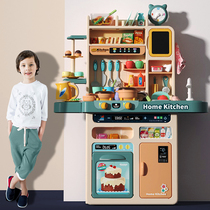 Large number of children Kitchen Toy Suit Simulation Kitchenware Cooking Girl girl cooked rice over home birthday present