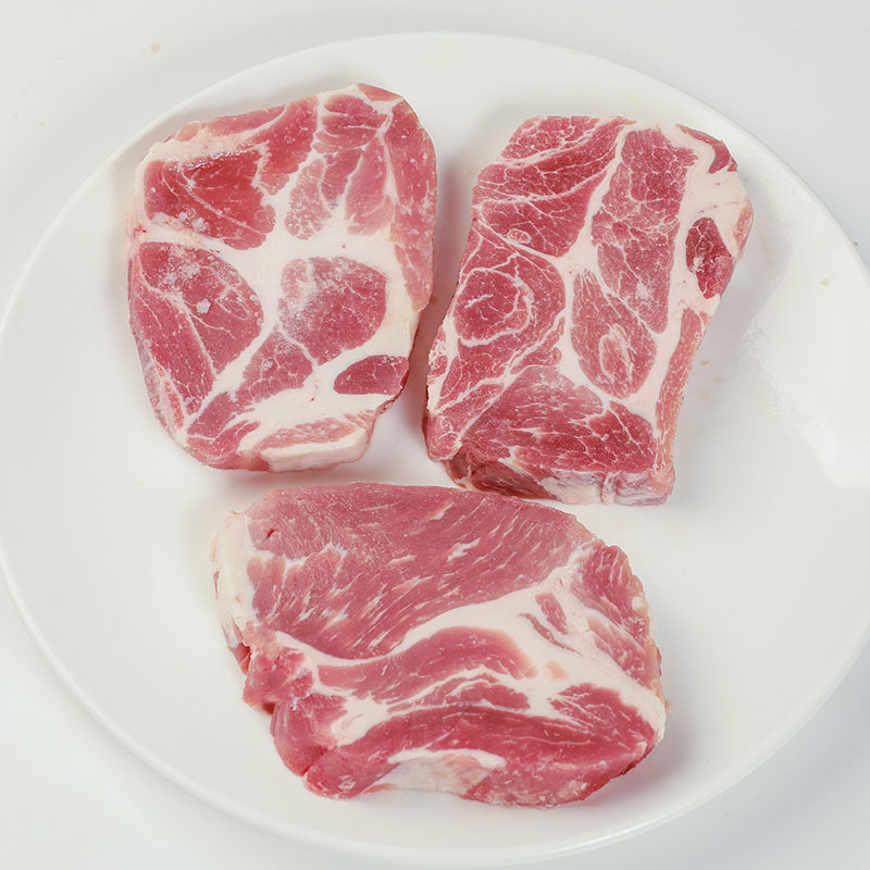 华正3斤梅花肉15kg生鲜冷冻排酸黑土地杂交粮食猪肉炒菜炖菜