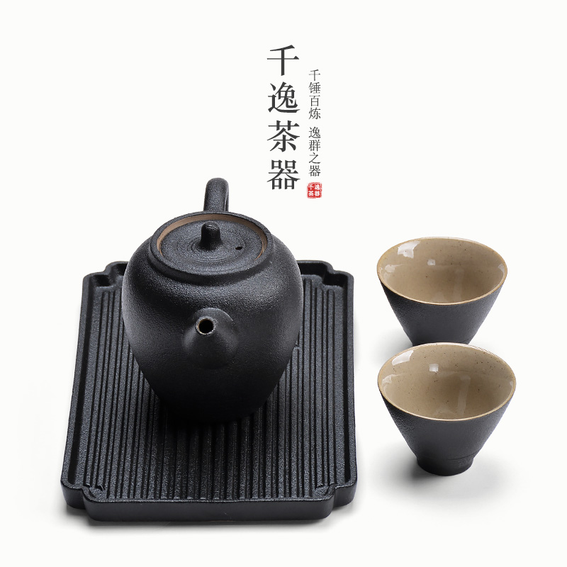 Of a complete set Of tea sets Of household ceramics contracted four people make tea cup tea tray, small POTS kung fu tea set