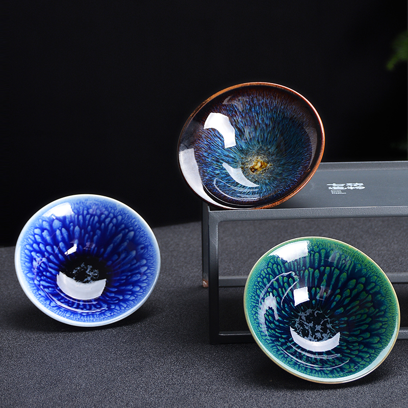 Thousand from variable sample tea cup ceramic building lamp that individual cup of domestic large master cup kung fu tea cup small bowl