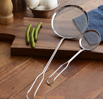South Korea imported ultra-fine net colander stainless steel household kitchen filter hot pot noodle spoon oil separation size