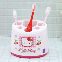 South Korea Imports Hello kitty Katie Kitten Tooth Holder Toothbrush Holder Tooth Holder Bathroom containing finishing