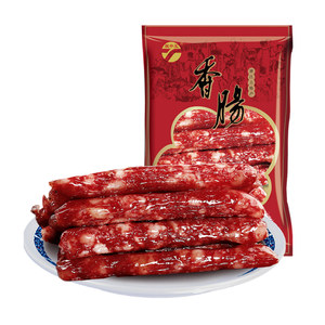 腿中王 广式香肠中式腊肠正宗浙江特产腊味400g微甜酒香