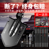 Multifunctional engineer shovel manganese steel field shovel Chinese ordnance shovel folding shovel outdoor supplies fishing vehicle camping