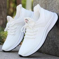 Hong Kong Tide Cards Small White Shoes Mens Shoes 2022 New Spring White Sports Breathable Mesh Surface 100 Hitch Casual Running Shoes