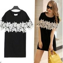 Plus big size 2xl 3xl 4xl 5xl 6xl women lace dress