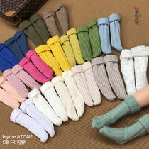 blythe little cloth momoko ob azone doll socks threaded socks