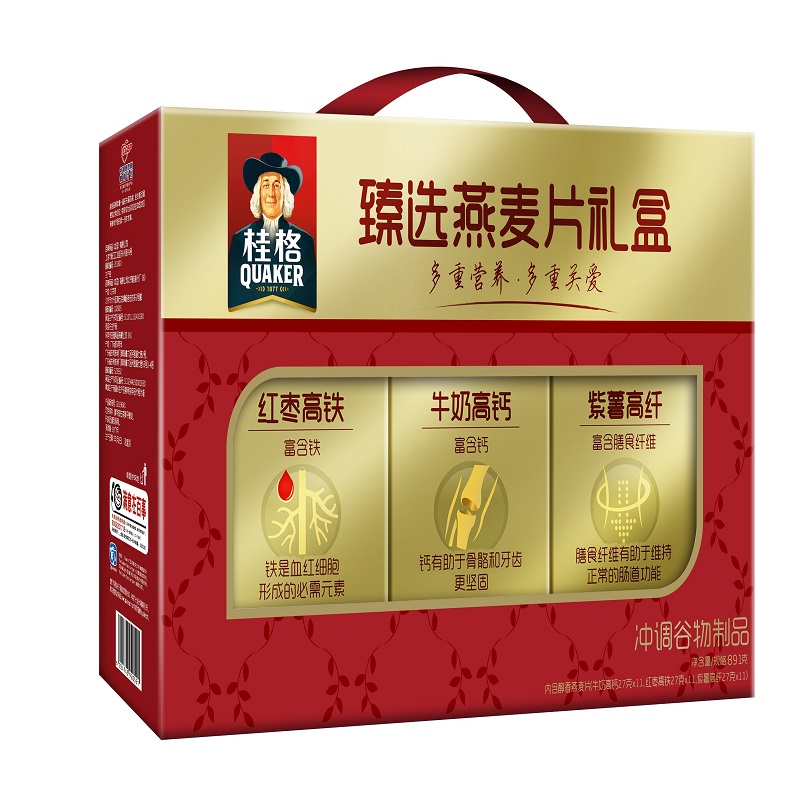 桂格即食醇香燕麦片891g礼盒装