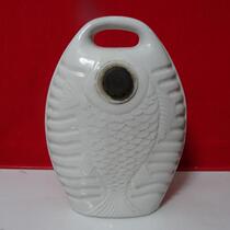 Old soup woman water turtle ceramic pot warm quilt Rare fish-shaped physical photo Folk nostalgia collection movie props