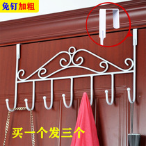 Door rear hanger free from punching on wall hanging hanger bedroom door hanging rack wall-mounted storage rack clothes hookup hook